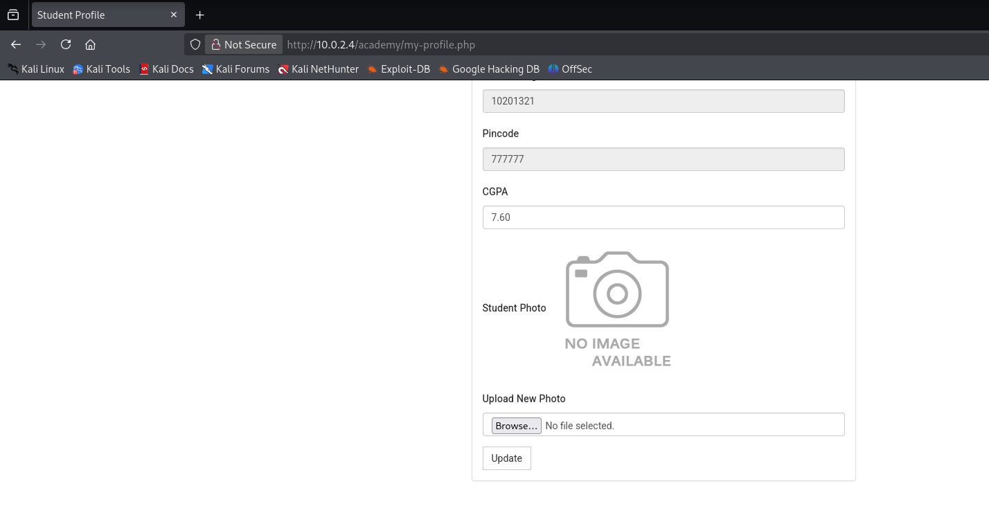 Academy Dashboard